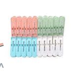 گیره لباس پلاستیکی 12 عددی معمولی