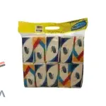 دستمال کاغذی اقتصادی آشتی 200 برگ دو لایه بسته 10 عددی