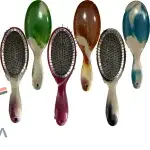 برس مو بهار با بدنه پلاستیکی و سری فلزی، طرح نقاشی