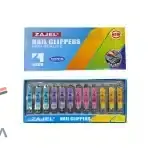 ناخنگیر رنگی طرحدار - بسته ۱۲ عددی