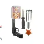 ست کلت کلانتر چاقودار – اسباب بازی واقع‌گرایانه برای کودکان