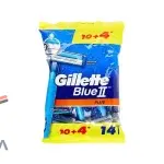 ژیلت 2 لبه صابوندار پاکتی 4+10 عددی