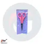 قیچی دسته صورتی نوک صاف