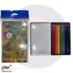 مداد رنگی تخت بیسیک 12 رنگ