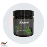 ماسک اسکراب نرم کننده صورت زغال نعنایی ویتامر 400 گرمی